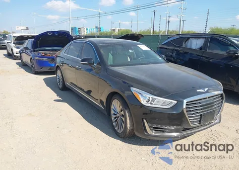 2017 Genesis G90 3.3T Premium z USA, uszkodzony, nr VIN KMHG34JA4HU031949